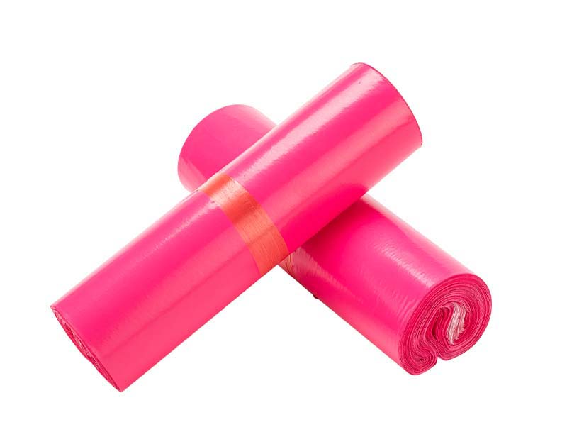 维扬玫红色快递袋-02